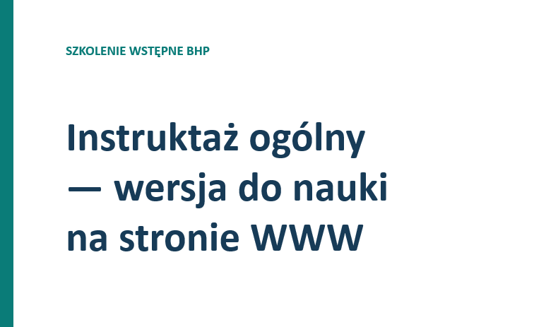 Szkolenie BHP - Pierwsza pomoc przedmedyczna - jęz. Polski - obrazek 2